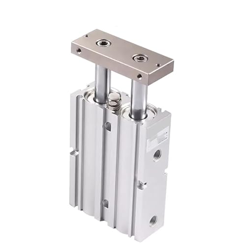 Vérin alliage aluminium TDA25 double tige usinage haute précision