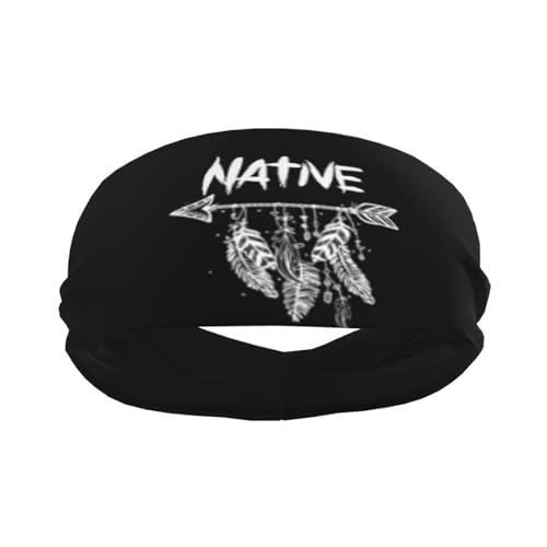 Tkdyvai Indians Sweatbands For Women Men Headbands Native American Stretchy Sweatband Native Head Bands Headband thumb #1