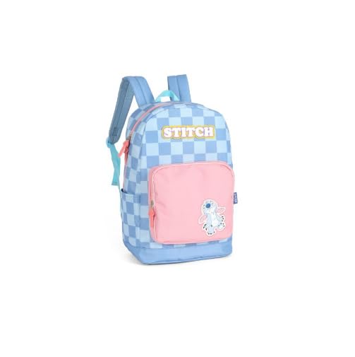 Mochila Costa Escolar Juvenil Stitch by Luxcel Ref 47735 (AZUL)