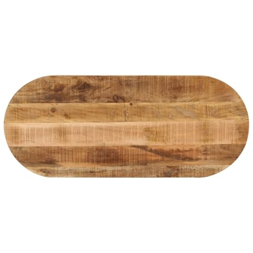 Plateau de table manguier massif ovale pièce unique en bois naturel
