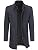 Allthemen Męski zimowy płaszcz wełniany trencz średniej długości płaszcz kurtka slim fit casual płaszcz