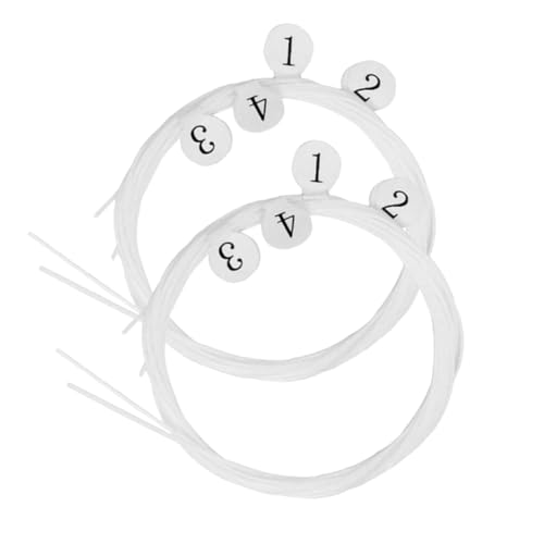 Toddmomy 8pcs String Set Nylon Ukulele String Set Durable Replacement Strings for Soprano Ukulele Bright Sound Music Style and Performers