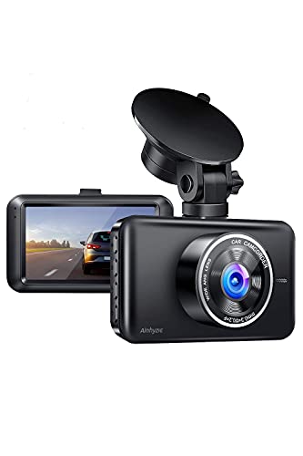 Ainhyzic Dash Cam 1080P Dash Camera for Cars Front with 3-Inch LCD Screen, Night Vision, 170° Wide Angle, Loop Recording, WDR, G-Sensor, Parking Monitor, Motion Detection