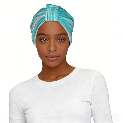 Papier peint texturé en planches de bois imprimé moderne pour femme, turban élastique doux, taille unique, confortable