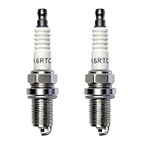 K6RTC Spark Plugs Fit for Champion RC12YC Fit for NGK BKR5E BKR6E BKR6ES Fit for Kohler 12 132 02-S 12 132 06-S Fit for Briggs&Stratton 491055 Engine Walk Behind Mowers Riding Mowers (Pack of 2)