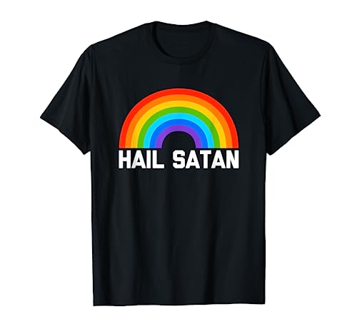 Maglietta con scritta “Hail Satan” (Arco di