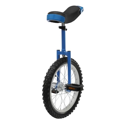 YSHUSTGY Outdoor Wheel Unicycle, 16inch One Wheel Bike Adjustable Seat Exercise Bicycle for 7-60 Years Old, Outdoor Sports Fitness Exercise Unicycle,Balance Training, Talent Performance, Etc