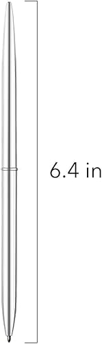 Miniatura 8 de Unibene Paquete de 12 bolígrafos dorados, delgados mentálicos retráctiles, ligeros, dorados, bonito regalo para bodas, negocios, oficina,