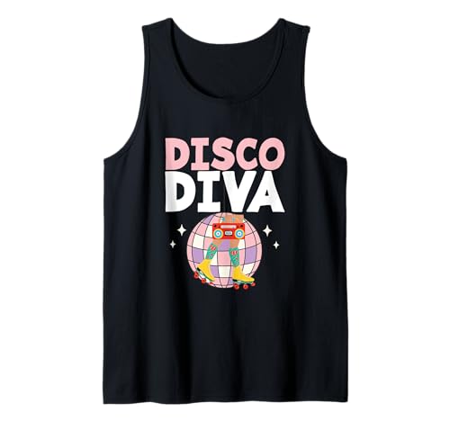 Discoteca Diva Dancing Lover Vintage anni \'70 Musica Danza Danza Danza Diva Canotta