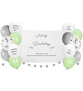 風船ページ Amazon | GRESATEK 誕生日 バルーン ホワイト バースデー