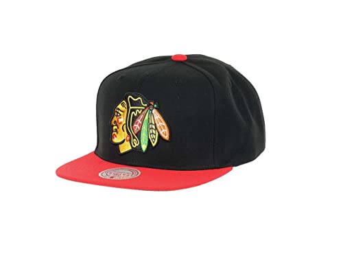 Mitchell & Ness Chicago Blackhawks NHL Team 2 Tone 2.0 Black Red Original Fit Snapback cap - One-Size