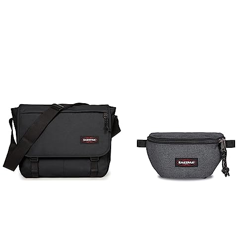 EASTPAK Delegate Umhängetasche, 39 cm, 20 L, Schwarz (Black) & Springer...