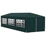 vidaXL Carpa Celebraciones 3x9m Verde Toldo Marquesina Cenador Tienda...