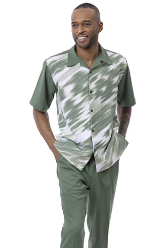 MONTIQUE Men's Walking Suits | Short Sleeve Beach Outfits for