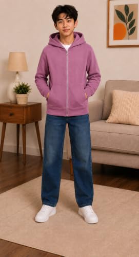 Image of ADBUCKS Rich Cotton Full Sleeves Zipper Jacket with Hoodies for Boys