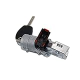 renault clio moniteur automobile Für RENAULT TRAFIC MK3 2014- RJJX Zündschloss Fit for Renault Clio MK3 Modus Kangoo Twingo 2005-2012 Zündschloss Schlüssel 8200214168 7701208408 N0502057 N0502060 (Color : Switch and Lock)