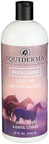 EQUIDERMA Sheath, Udder, and Genital Cleanser for Horses, Smegma Remover, 32 Oz.