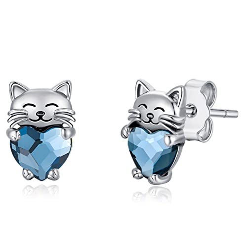 Pendientes de aro de gato en plata, el regalo ideal para amantes de las mascotas
