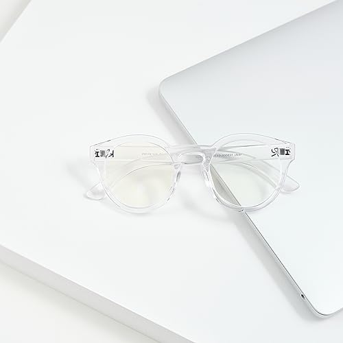 Image of Readerest Blue Light Blocking Reading Glasses (clear, 0 Magnification) Computer Glasses, fashionable for men and women, Anti Glare, Anti Eyestrain, UV protection, peepers glasses