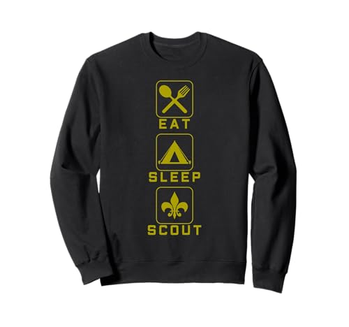 Eat Sleep Scout Repeat - Divertente regalo per campeggio all'aperto Felpa