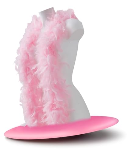 Runesol Boa Plumas Rosa, 50 g, 1.8 m, Boa Rosa para Fiestas, Hen Dos, Disfraces Despedida Soltero, Accesorios Concierto, Orgullo, LGBT