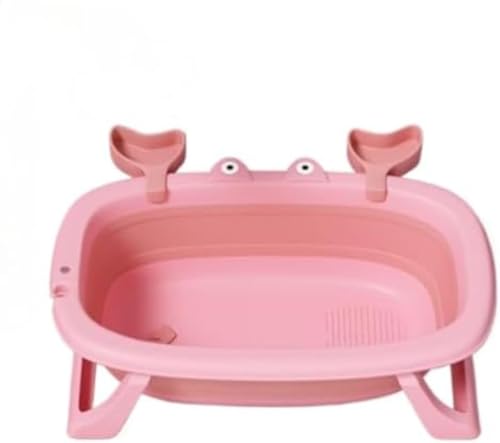 Conutooペット用バスタブ ソフトクッション付き 小型犬用バスタブ,ペット用バスタブ ドレンホール 折りたたみ 犬用品 折りたたみ 猫用品 猫用バスタブ 小型犬用バスタブ (ピンク)