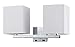 Cal Lighting LA-8028W2L-1-BS Transitional Two Light Wall Lamp from 60W X 2 Wall Lamp Collection in Pewter, Nickel, Silver Finish, 21.00 inches
