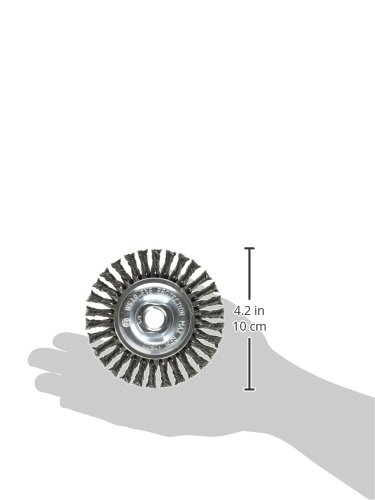 Image of Firepower 1423-2111 Knot-Style Stringer Bead Carbon and Stainless Steel Wire Wheel Brush with 4-Inch Diameter