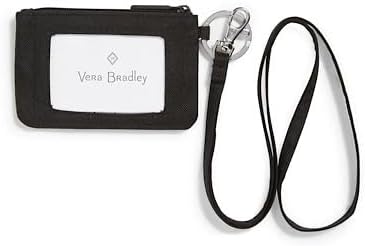 Vera Bradley Women's Zip ID Lanyard Black Polyster
