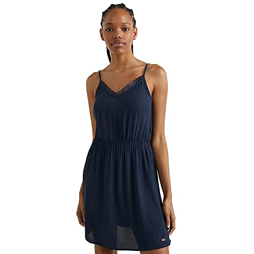 Tommy Hilfiger Robe courte Essential à col en V en dentelle (S)