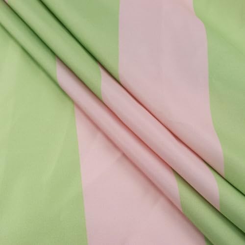 Eobtain YL31804 Pink And Green Striped Shower Curtain thumb #4