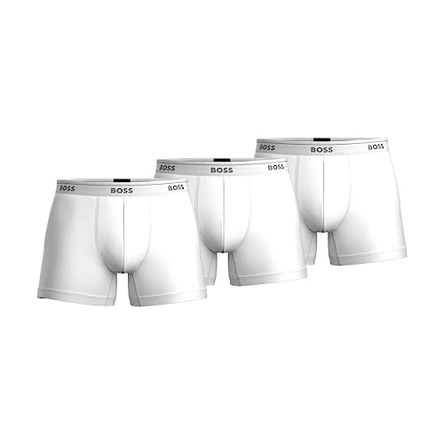 Boss Mens 3-Pack Cotton Boxer Briefs, New Bright White, Xx-Large Us #TOP23
