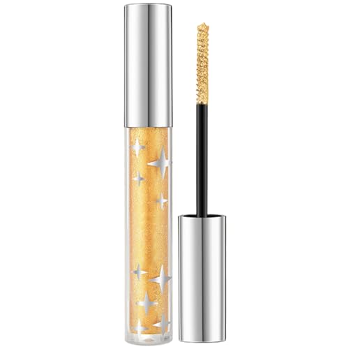 Mascara de purpurina líquida - Máscara ligera de secado rápido | Máscara de pestañas con purpurina para mujer | Máscara de purpurina con diamantes | Larga duración resistente a las manchas y