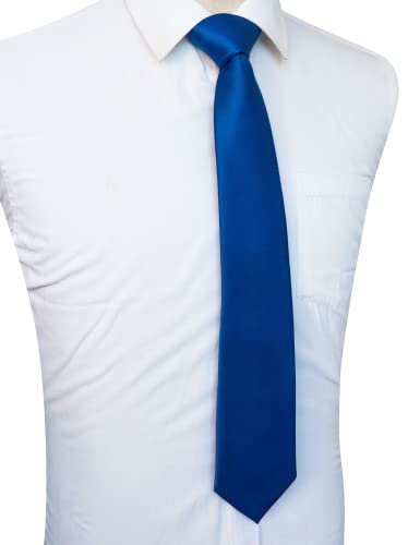 Image of JEMYGINS Solid Color Tie Mens Necktie for Business and Wedding