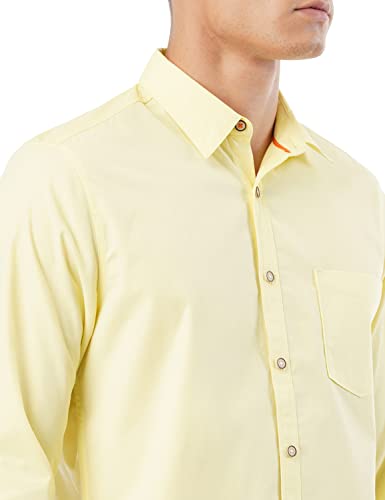 Image of FYLTR Men's Solid Casual Non Iron Regular Fit Shirt with Spread Collar & Full Sleeves