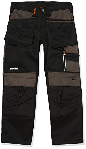 SCRUFFS 3D TRADE - Pantalones de trabajo para hombre (talla 48), color grafito