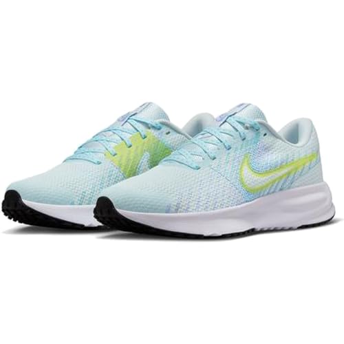 Nike Run Defy Straßenlaufschuh für Damen, Zapatillas para Correr Mujer, Glacier Blue Lt Lemon Twist Royal Pulse, 38 EU