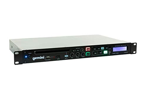 Gemini CDMP Series CDMP-1500 19-inch Professional Audio 1U Size Rackmount Single CD/MP3/USB Music Player (Renewed)