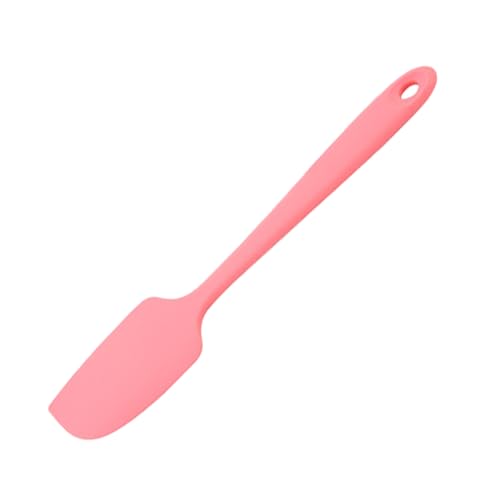 Espátulas de Silicona Antiadherentes,Espátulas de Silicona Antiadherentes Resistentes Calor Espatula para Hornear para Cocinar,Hornear y Revolver,Apto para Lavavajillas y Fácil de Limpiar(Rosa)