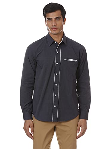 Image of SHIRT THEORY Check Cotton Full Sleeves Casual Shirt for Men II Solid Premium Cotton Shirt II Stylish Shirt for Men II Men Casual Shirt II