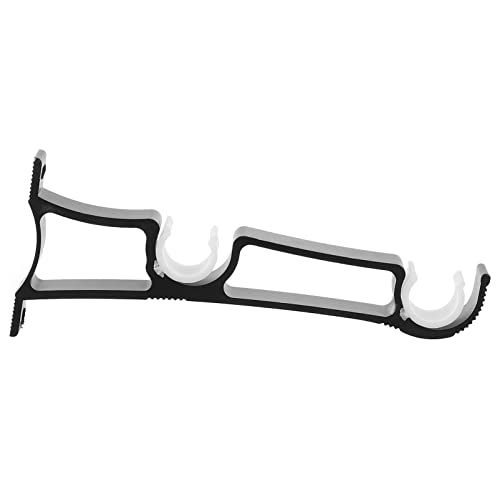OSOLADY Heavy Duty Curtain Rod Bracket Double Rod Supporting Rack for Easy Installation Stylish Curtain Pole Holder for Home