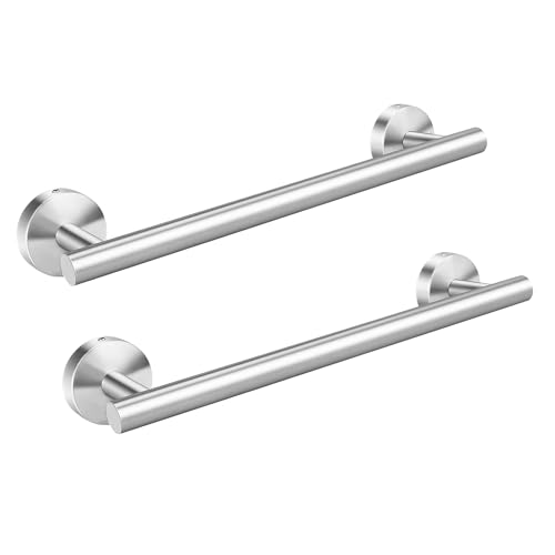 GlazieVault Towel Rail Wall Mounted 30CM SS304 Stainless Steel Bathroom Towel Holder & Hand Towel Holder for Bathrooms & Kitchens