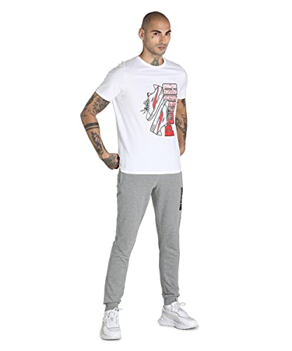 Image of Puma Men's Letter Print Fitted T-Shirt