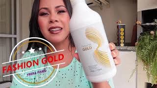Miniatura 3 de Fashion Gold Kit combinado y de mantenimiento de 15 litros  Tratamiento de queratina brasileña  Sistema de alisado y alisado  Reductor de volumen