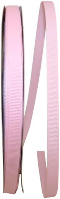 Reliant Ribbon Grosgrain Texture Ribbon, 3/8 Inch X 100 Yards, Light Pink