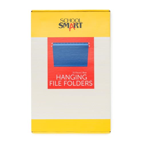 Dossiers suspendus Legal L'école Smart bleu lot de 25 en carton épais pour archives durables