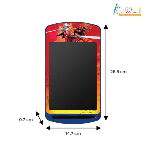 Image of 10.5 Inch Spiderman LCD Writing Tablet, Electronic Drawing Pad & Travel Slate for Kids, Rewritable Doodle Board, Learning & Educational Birthday Return Gift for Boys Aged 3-9 Years, Blue