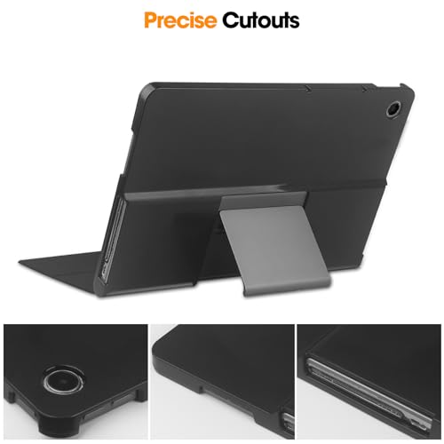 Hülle für Lenovo Tab Plus 11.5’’ (2024) Tablette Case Cover +1 Stücks Schutzglas Schutzfolie,Ultra Schlank Superleicht Dreifach Falt Klapp Schutzhülle Case -Grau