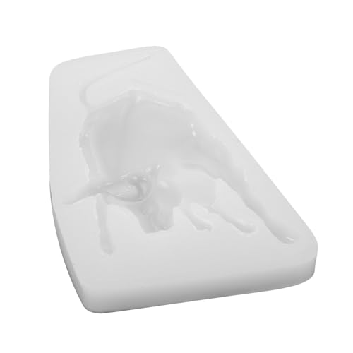 POPETPOP Molde de Silicona para Hornear con Forma de Toro Resistente y Seguro para Pasteles Fondant y Decoración DIY Repostería y Profesional Color Aleatorio Color Aleatorio