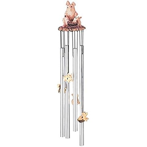 StealStreet Round Top Pig Wind Chime Cover